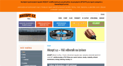 Desktop Screenshot of akcept.cz